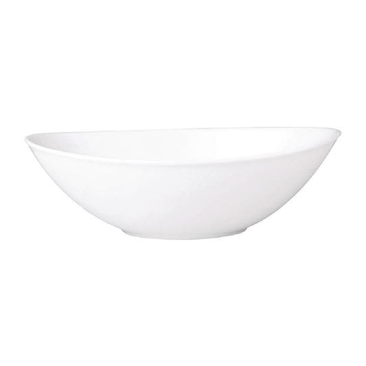 Royal Porcelain Chelsea Oval Coupe Bowls 200mm (24 Pack) • PAS-FL307