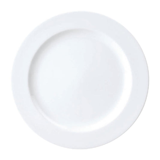 Royal Porcelain Chelsea Rim Shape Round Plates 260mm (12 Pack) • PAS-FL330
