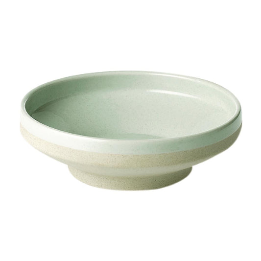 Tablekraft Soho Footed Round Bowls Reactive Limestone 230mm (6 Pack) • PAS-FL351