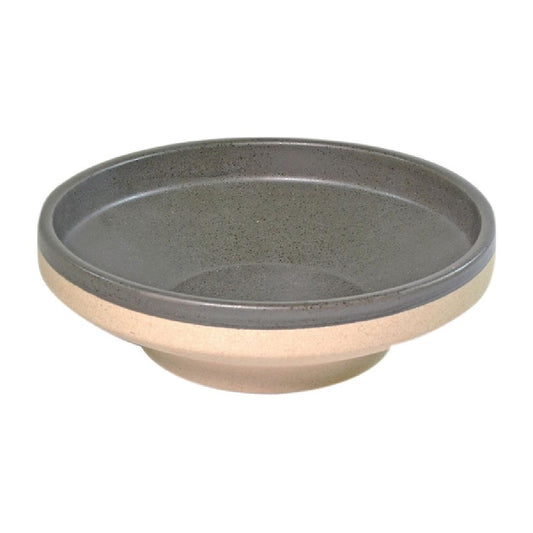Tablekraft Soho Footed Round Bowls Speckle Black 153mm (6 Pack) • PAS-FL352