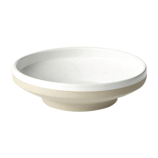 Tablekraft Soho Footed Round Bowls White Pebble 153mm (6 Pack) • PAS-FL354