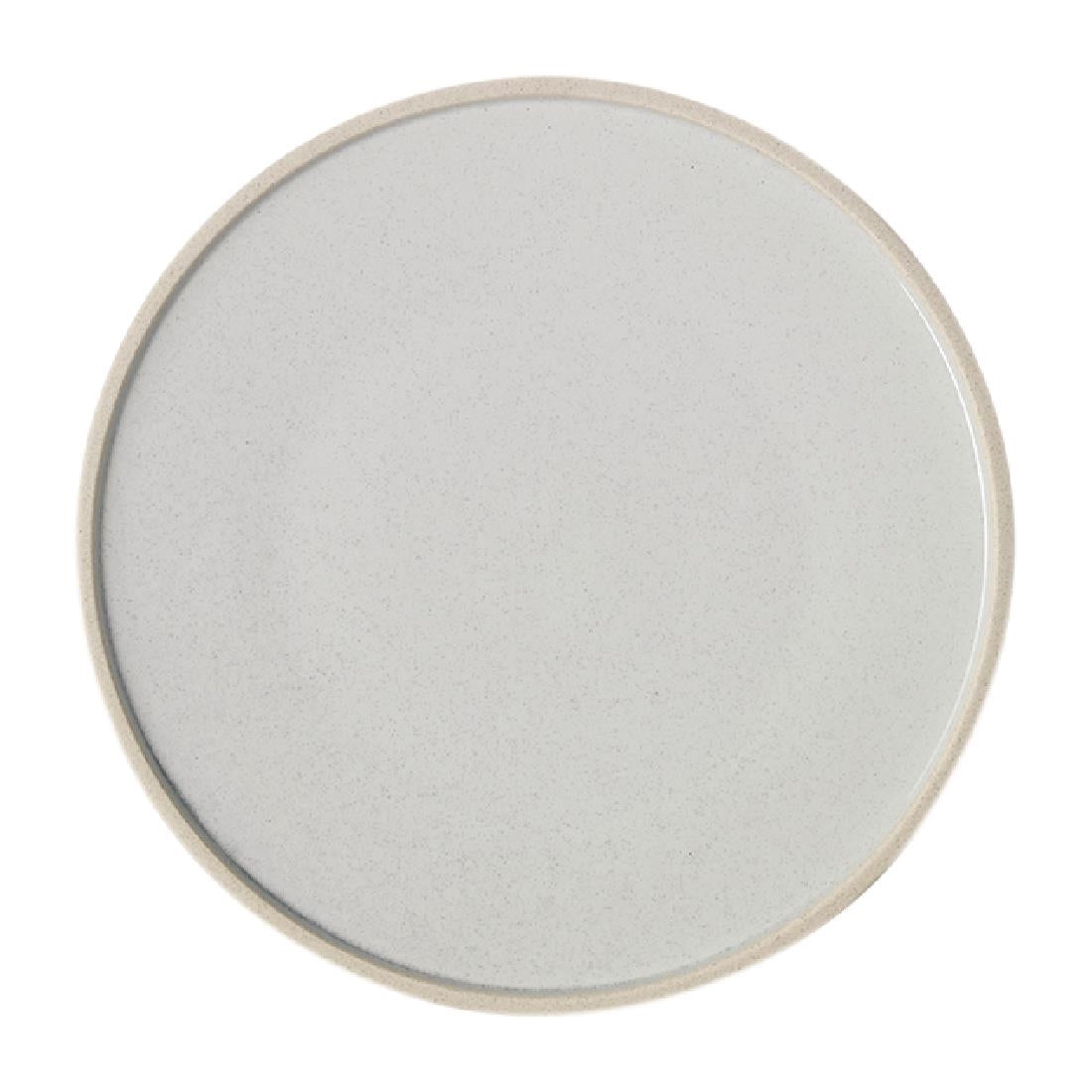 Tablekraft Soho Round Plate White Pebble 285mm (4 Pack) • PAS-FL380