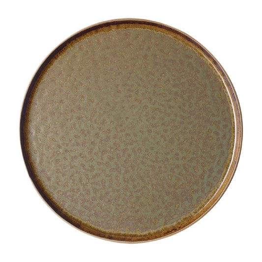 Tablekraft Soho Round Platters Burnt Sienna 330mm (2 Pack) • PAS-FL381