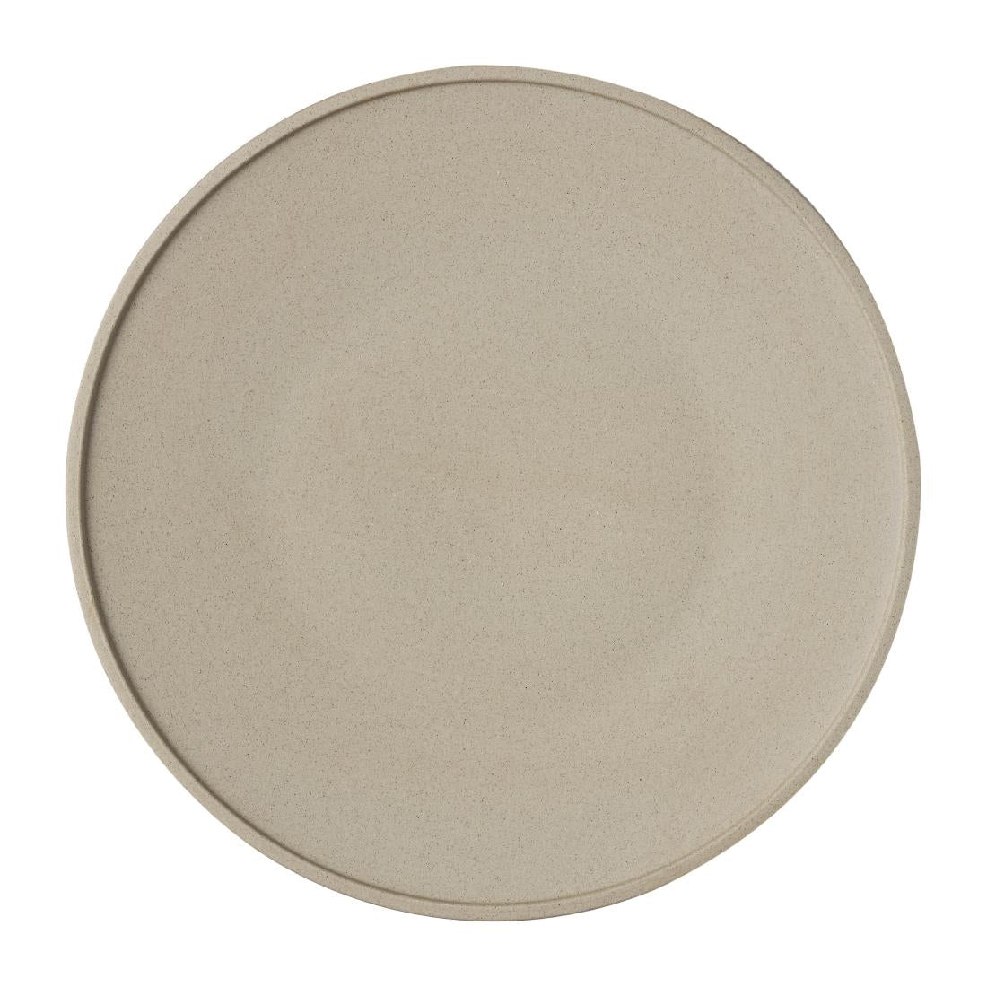Tablekraft Soho Round Platters Stone 330mm (2 Pack) • PAS-FL384