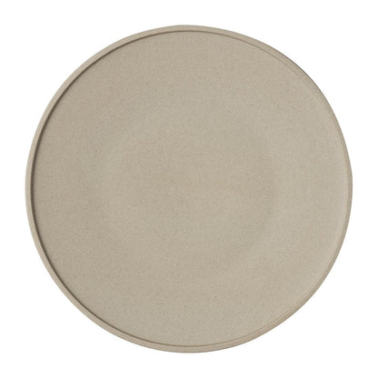 Tablekraft Soho Round Platters Stone 330mm (2 Pack) • PAS-FL384