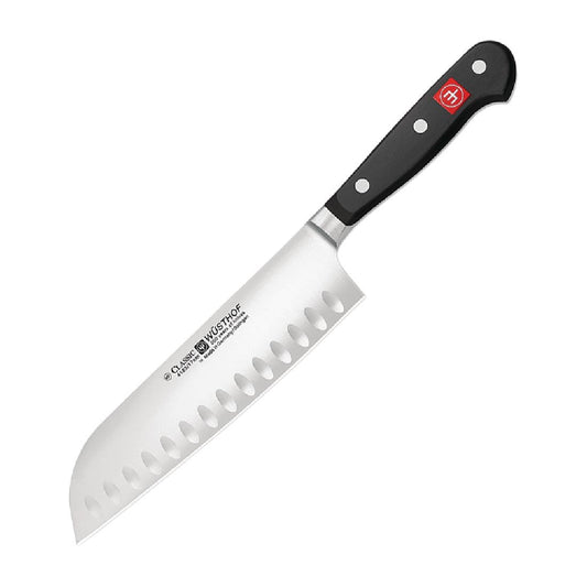 Wusthof Classic Santoku Knife with Hollows 17cm • PAS-FL404