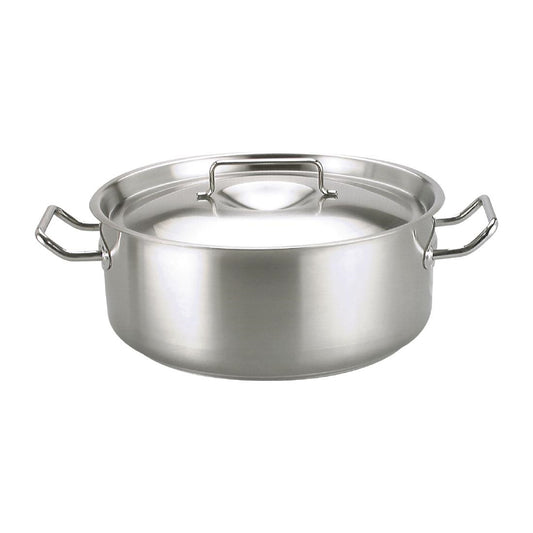 Chef Inox Elite Casserole Pan with Lid 12Ltr • PAS-FL462