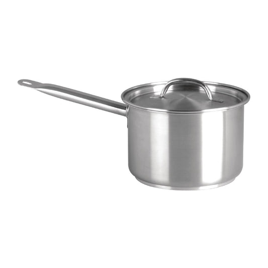 Chef Inox Elite Saucepan with Lid 2.2Ltr • PAS-FL489