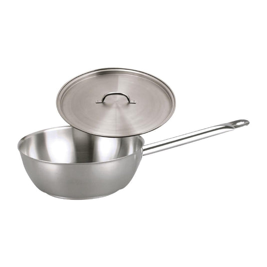 Chef Inox Elite Saute Pan with Lid 240mm • PAS-FL500