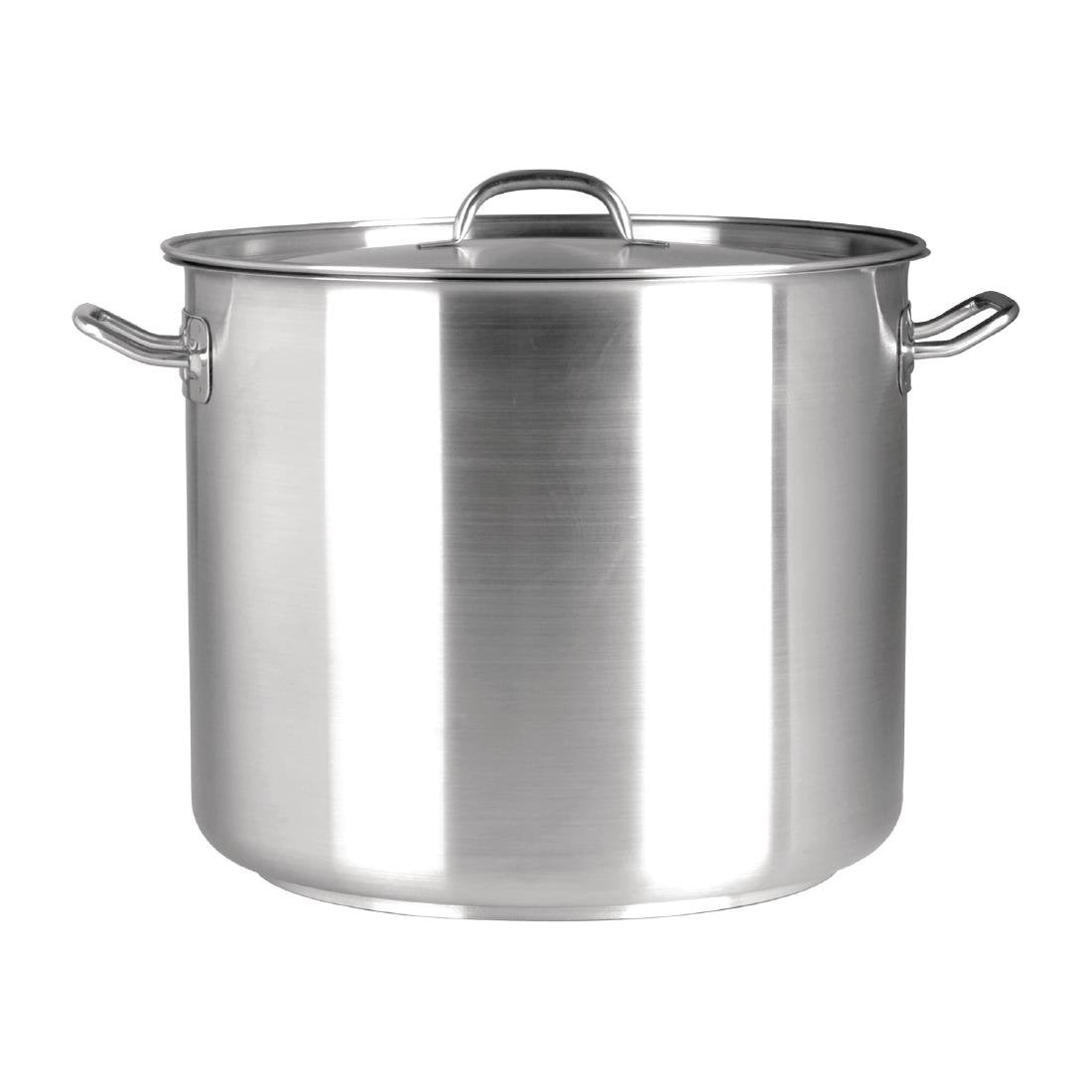 Chef Inox Elite Stock Pot with Lid 25.5Ltr • PAS-FL508