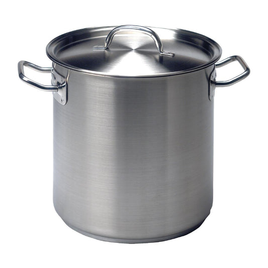 Chef Inox Elite Stock Pot with Lid 98Ltr • PAS-FL513
