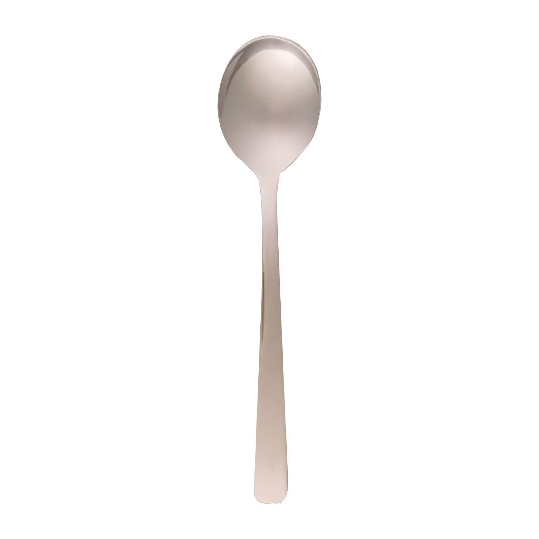 Tablekraft Amalfi Soup Spoons Stainless Steel 18/10 (12 Pack) • PAS-FL528