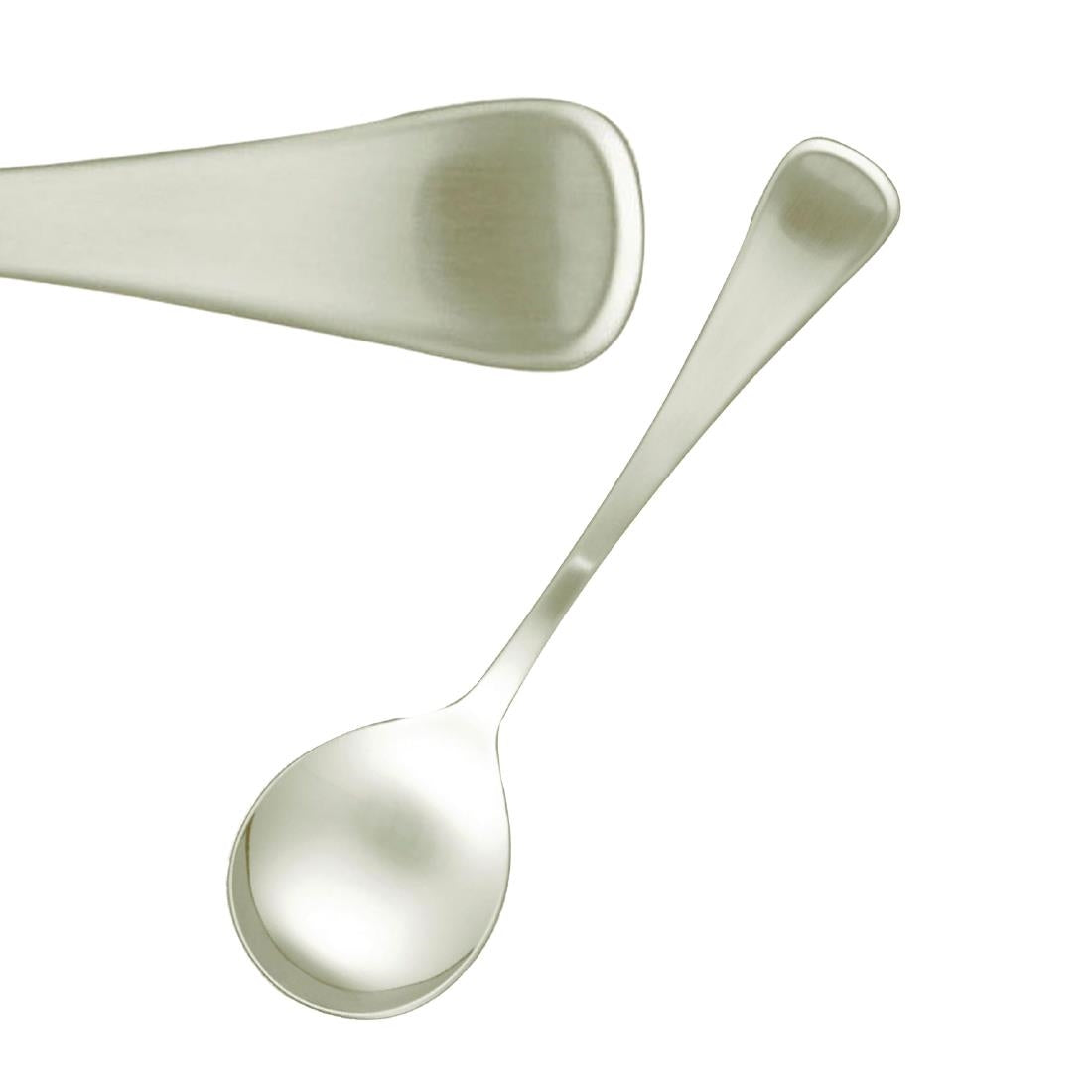 Tablekraft Elite Soup Spoons Stainless Steel 18/10 (12 Pack) • PAS-FL631