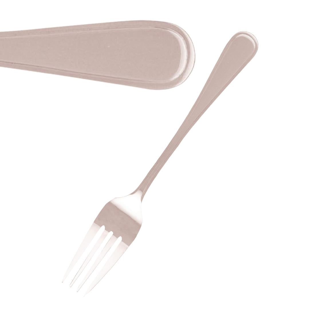 Tablekraft Melrose Dessert Forks Stainless Steel 18/0 (12 Pack) • PAS-FL666