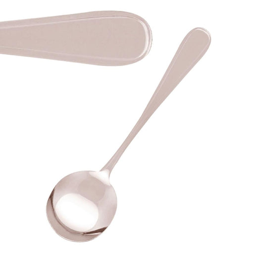 Tablekraft Melrose Soup Spoons Stainless Steel 18/0 (12 Pack) • PAS-FL673