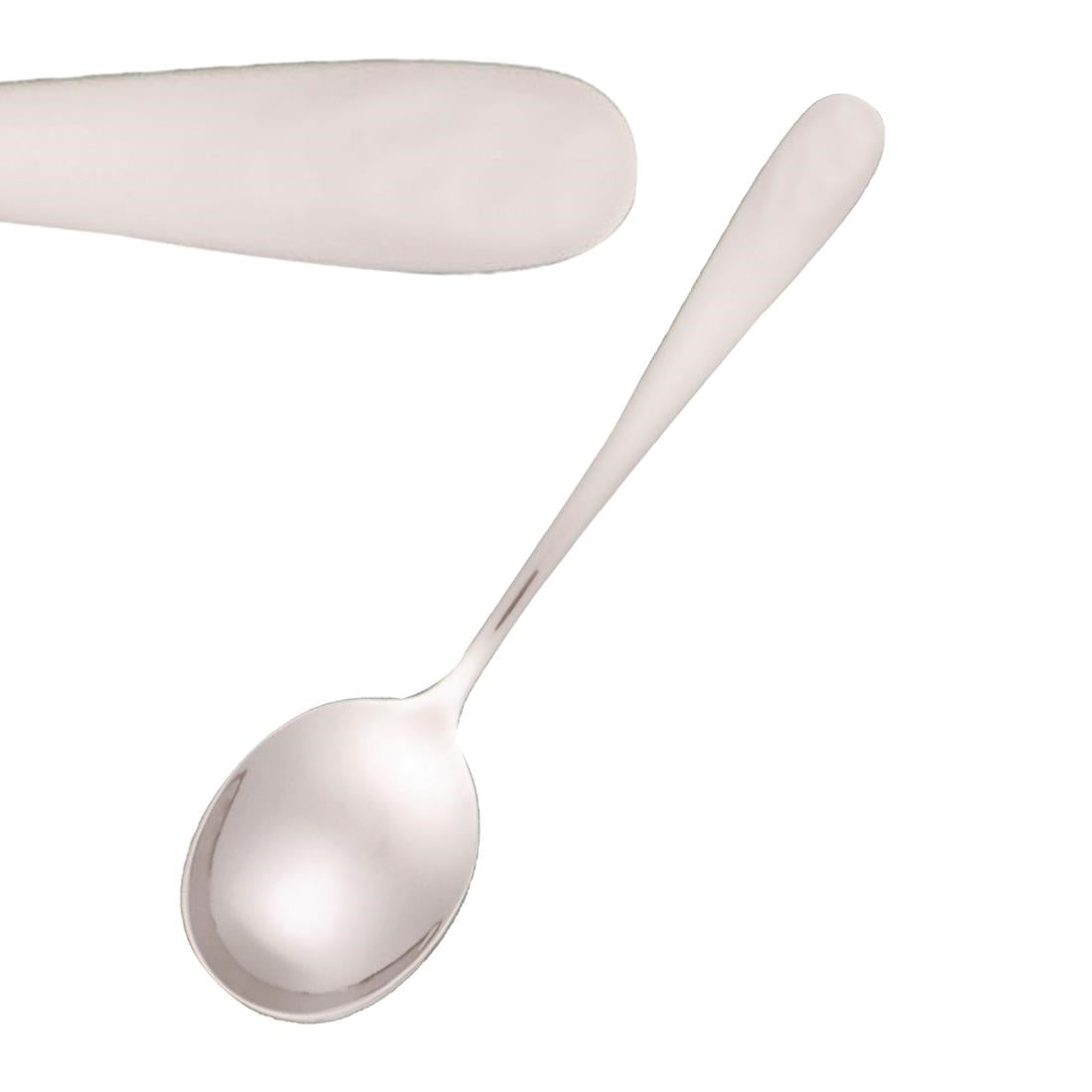 Tablekraft Florence Soup Spoons Stainless Steel 18/10 (12 Pack) • PAS-FL700