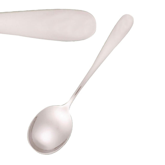 Tablekraft Florence Soup Spoons Stainless Steel 18/10 (12 Pack) • PAS-FL700