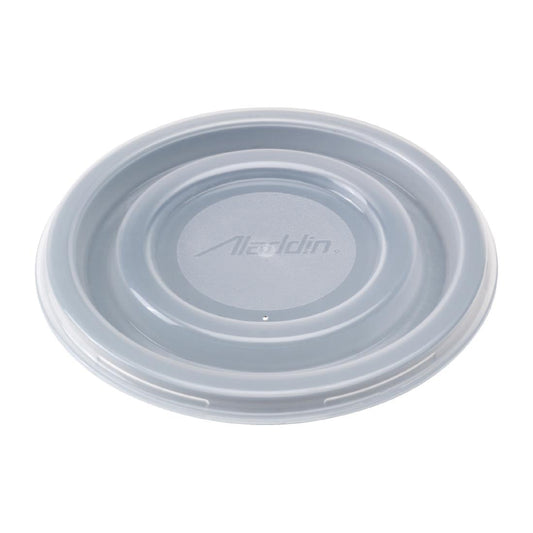 Aladdin Temp-Rite Reusable Clear Flat Lids for 230ml Bowls (100 Pack) • PAS-FL764