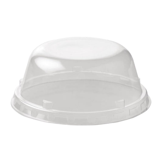 Aladdin Temp-Rite Disposable Clear Dome Lids for 150ml Bowls (1000 Pack) • PAS-FL769