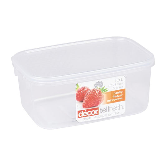 Decor TellFresh Food Storage Container 1Ltr (3 Pack) • PAS-FL785