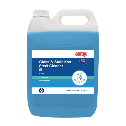 Jantex Glass & Stainless Steel Cleaner Concentrate 5Ltr • PAS-FL860