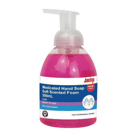 Jantex Medicated Hand Soap Soft Scent Foam 500ml • PAS-FL865