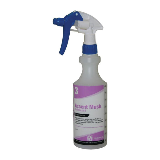 Peerless Jal 1-7 Series Accent Musk Disinfectant - 500ml Bottle and Trigger • PAS-FL921
