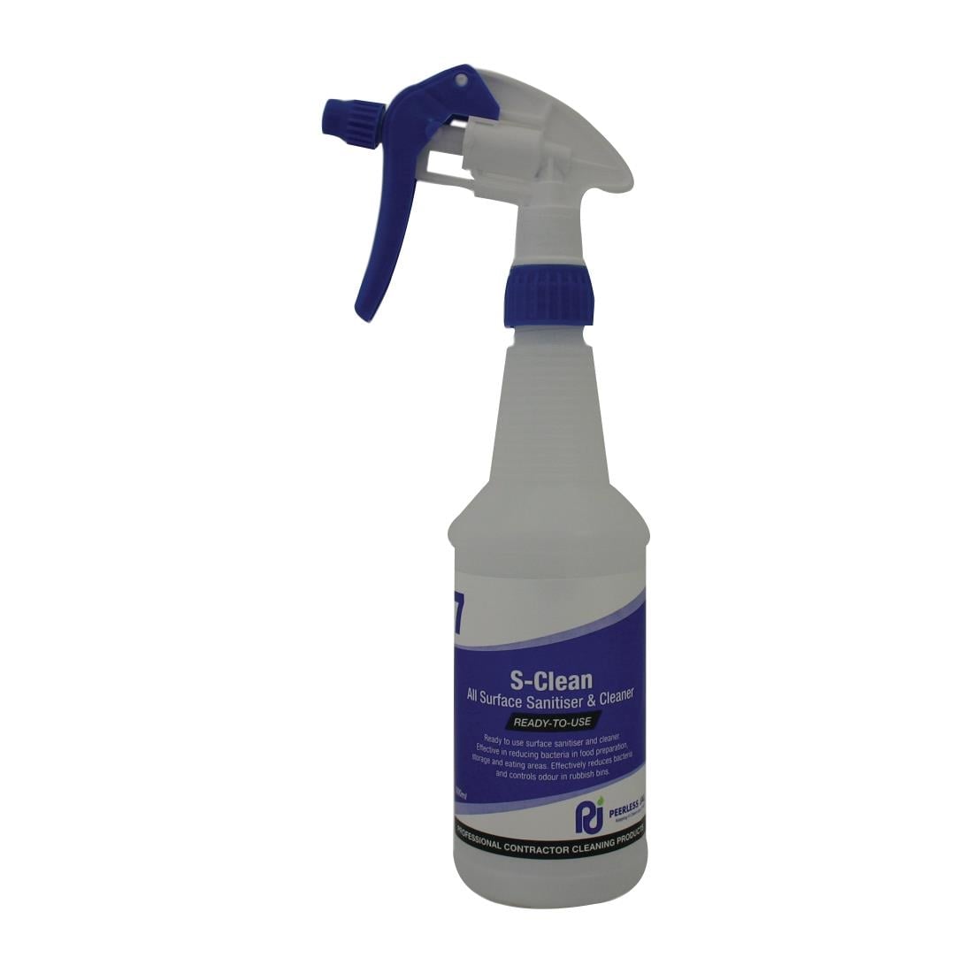 Peerless Jal 1-7 Series S-Clean Surface Sanitiser & Cleaner - 500ml Bottle and Trigger • PAS-FL924