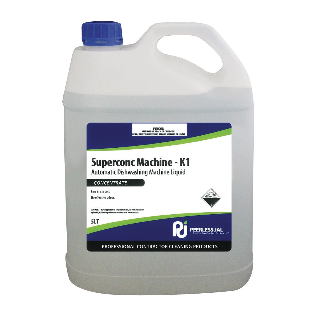 Peerless Jal Closed Loop Superconc Dishwashing Machine Liquid K1 5Ltr (2 Pack) • PAS-FL943