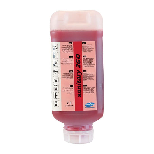 Hagleitner Sanitary 2GO Cleaner 2.6Ltr (2 Pack) • PAS-FL950