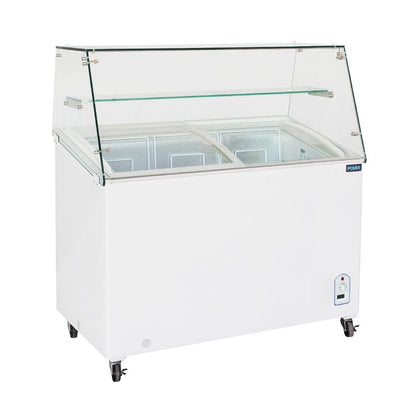 "Polar G Series Display Chest Freezer 200Ltr with Glass Surround" • PAS-FL991-A
