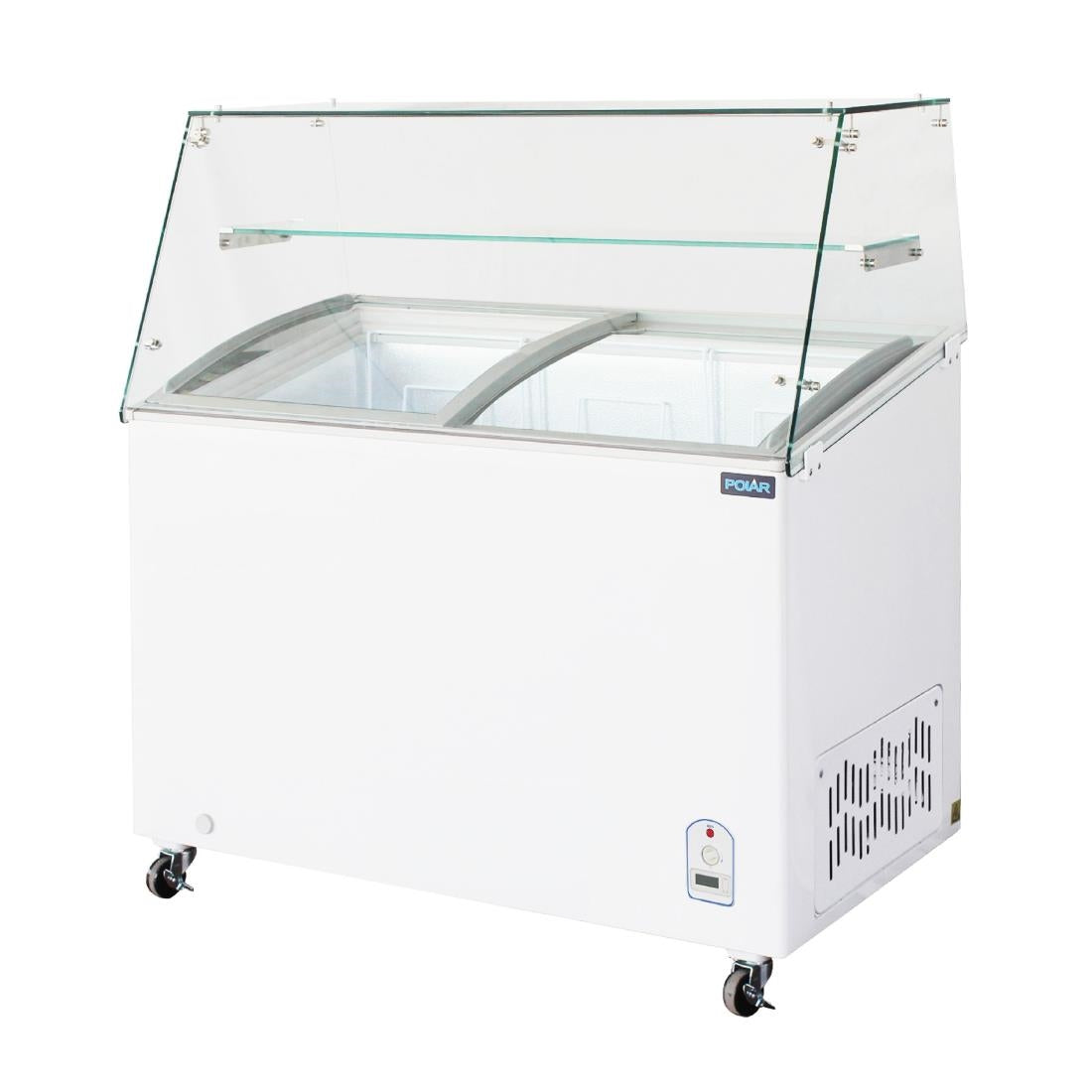 "Polar G Series Display Chest Freezer 200Ltr with Glass Surround" • PAS-FL991-A