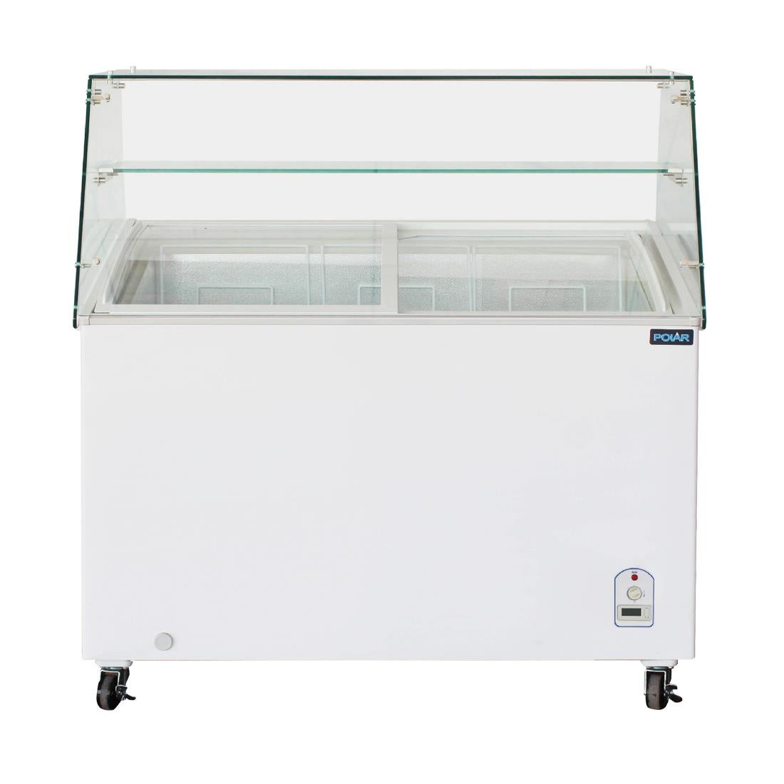 "Polar G Series Display Chest Freezer 200Ltr with Glass Surround" • PAS-FL991-A