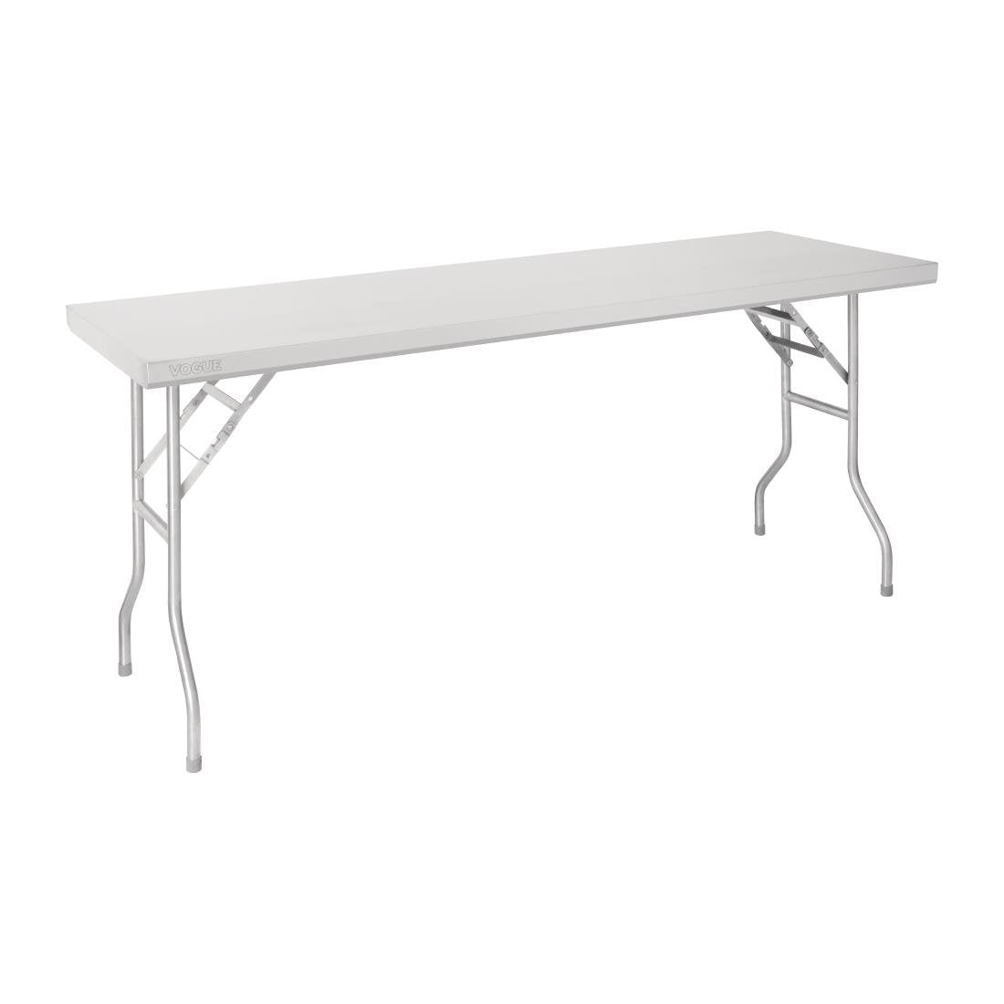 Vogue Stainless Steel Folding Work Table 1830x610x780 • PAS-FN289