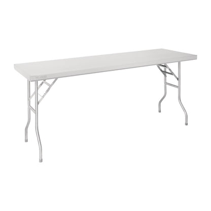 Vogue Stainless Steel Folding Work Table 1830x610x780 • PAS-FN289