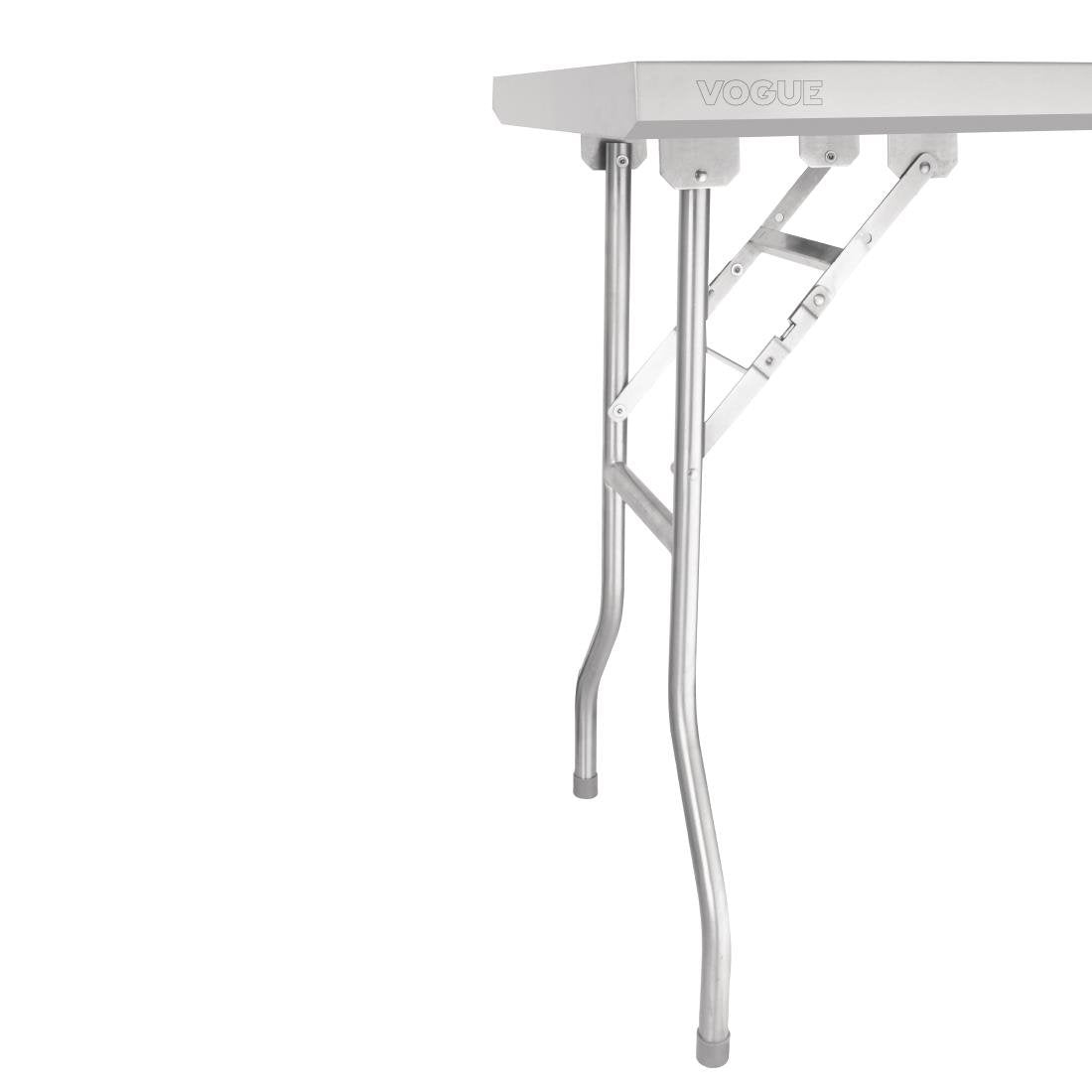 Vogue Stainless Steel Folding Work Table 1830x610x780 • PAS-FN289