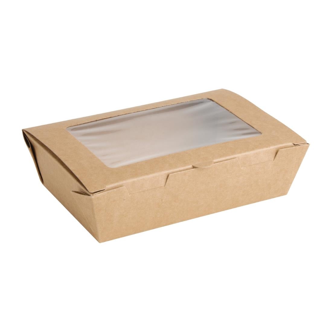 Fiesta Salad Box with PET Window 700ml (200 Pack) (Pack of 200) • PAS-FN897