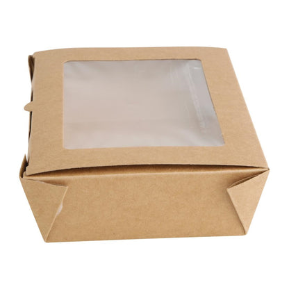Fiesta Salad Box with PET Window 700ml (200 Pack) (Pack of 200) • PAS-FN897