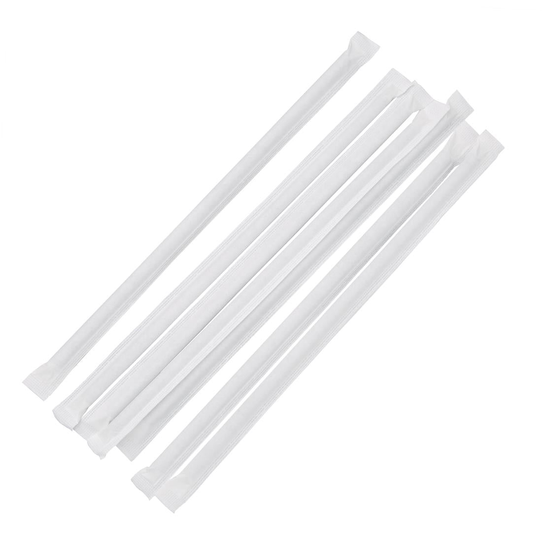 Fiesta Compostable Individually Wrapped Paper Straws Black (250 Pack) (210(L)mm | Pack Quantity: 250) • PAS-FP440