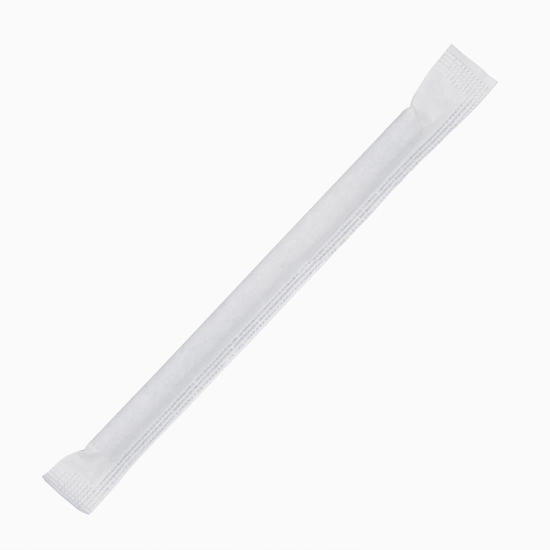 Fiesta Compostable Individually Wrapped Paper Cocktail Stirrer Straws Black (250 Pack) (140(L)mm | Pack Quantity: 250) • PAS-FP441