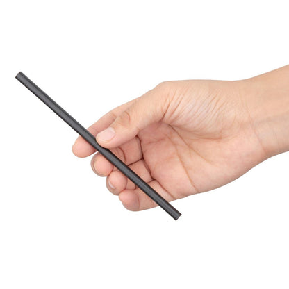 Fiesta Compostable Individually Wrapped Paper Cocktail Stirrer Straws Black (250 Pack) (140(L)mm | Pack Quantity: 250) • PAS-FP441