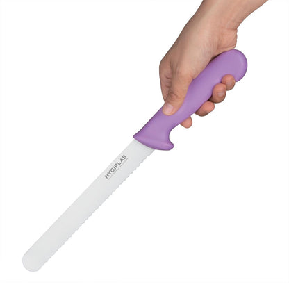 Hygiplas Bread Knife Purple 200mm • PAS-FP731