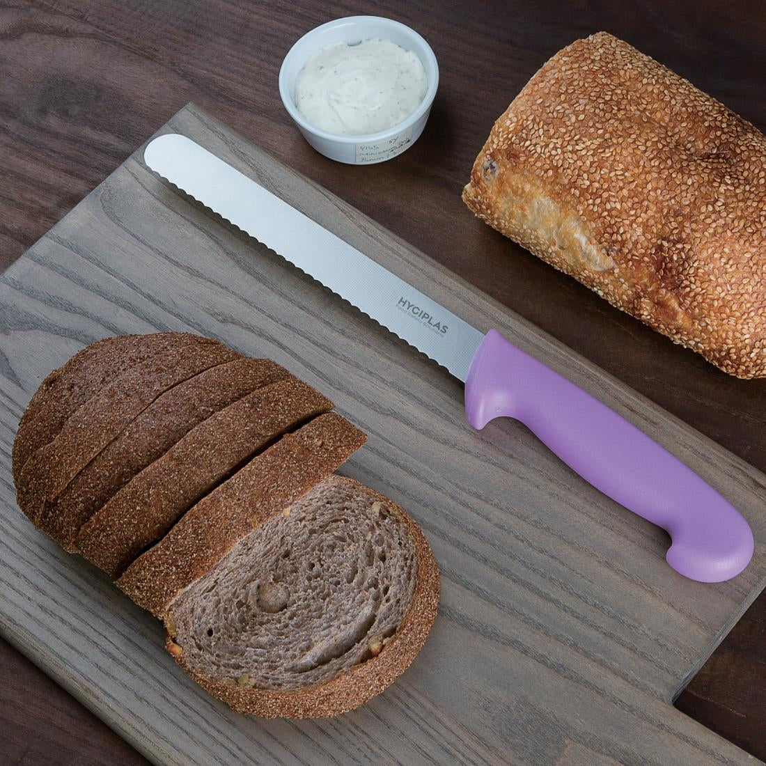 Hygiplas Bread Knife Purple 200mm • PAS-FP731