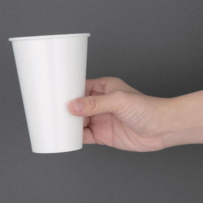 Fiesta Recyclable Cold Cup Single Wall White 340ml (1000 Pack) (Pack of 1000) • PAS-FP780
