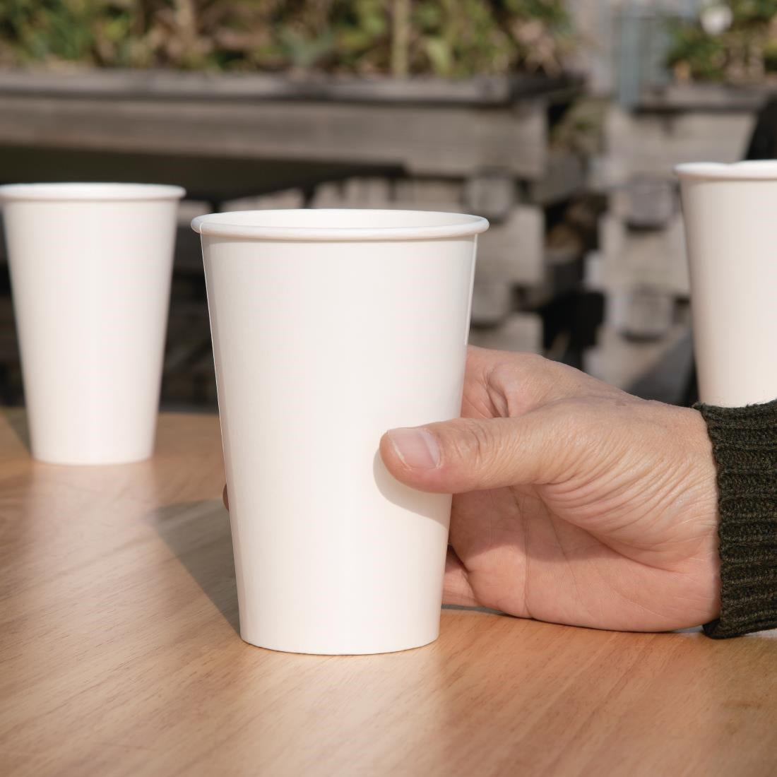 Fiesta Recyclable Cold Cup Single Wall White 455ml(1000 Pack) (Pack Quantity: 1000 | Size: 455ml | Diameter: 90mm) • PAS-FP781