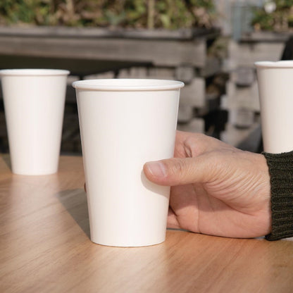 Fiesta Recyclable Cold Cup Single Wall White 455ml(1000 Pack) (Pack Quantity: 1000 | Size: 455ml | Diameter: 90mm) • PAS-FP781
