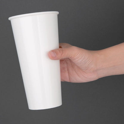 Fiesta Recyclable Cold Cup Single Wall White 625ml (1000 Pack) (Pack Quantity: 1000 | Size: 625ml | Diameter: 90mm) • PAS-FP782