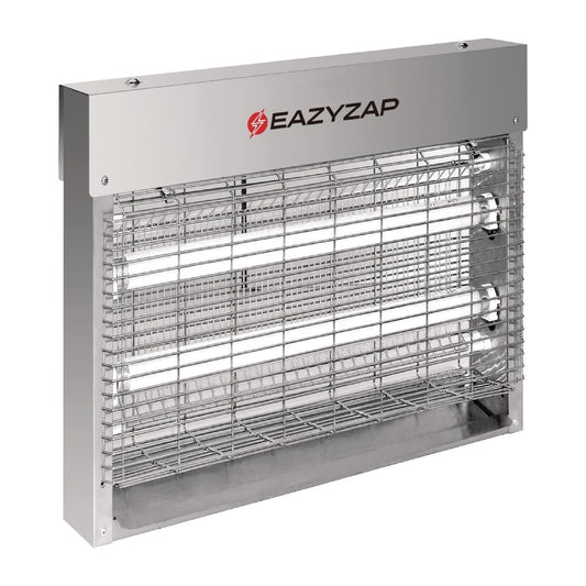 Eazyzap Brushed Stainless Steel bug zapper - 14W • PAS-FP983-A
