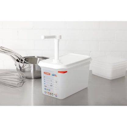 Araven Sauce Dispenser with Pump 1/4GN • PAS-FR177