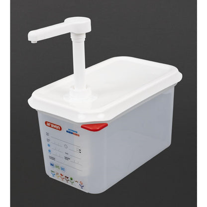 Araven Sauce Dispenser with Pump 1/4GN • PAS-FR177
